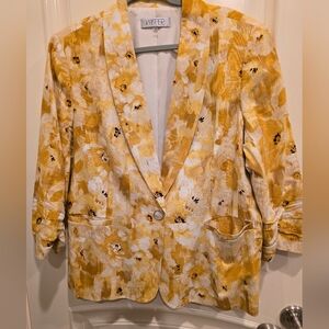 KASPER FLORAL PRINT BLAZER